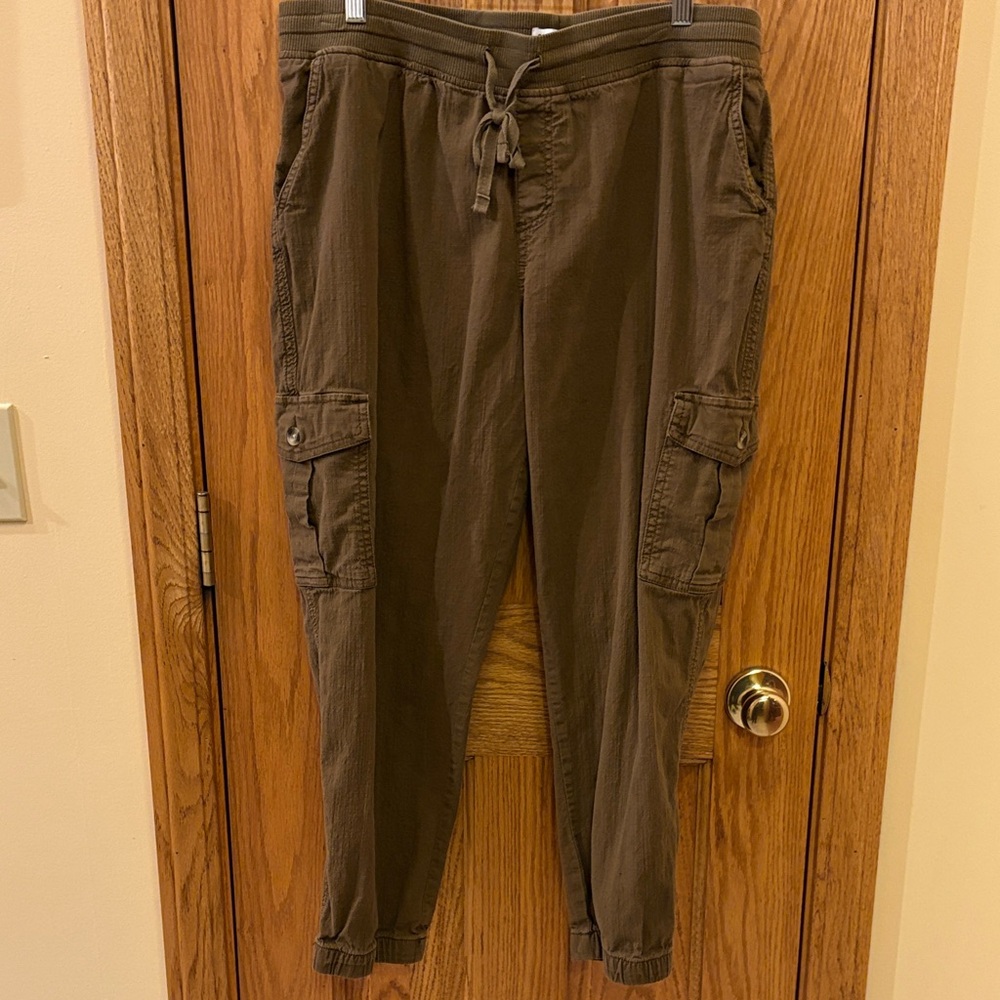 Sonoma Olive Textured Cargo Joggers